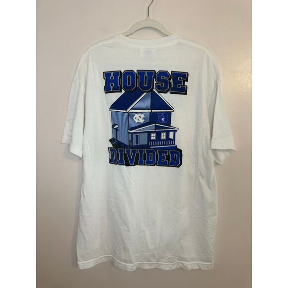 Vintage Y2K Tri Lake Sportswear Duke Carolina House Divided Shirt Sleeve Tee XL - Picture 1 of 4